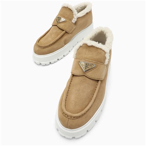 prada suede moccasins|Prada Slippers for Women .